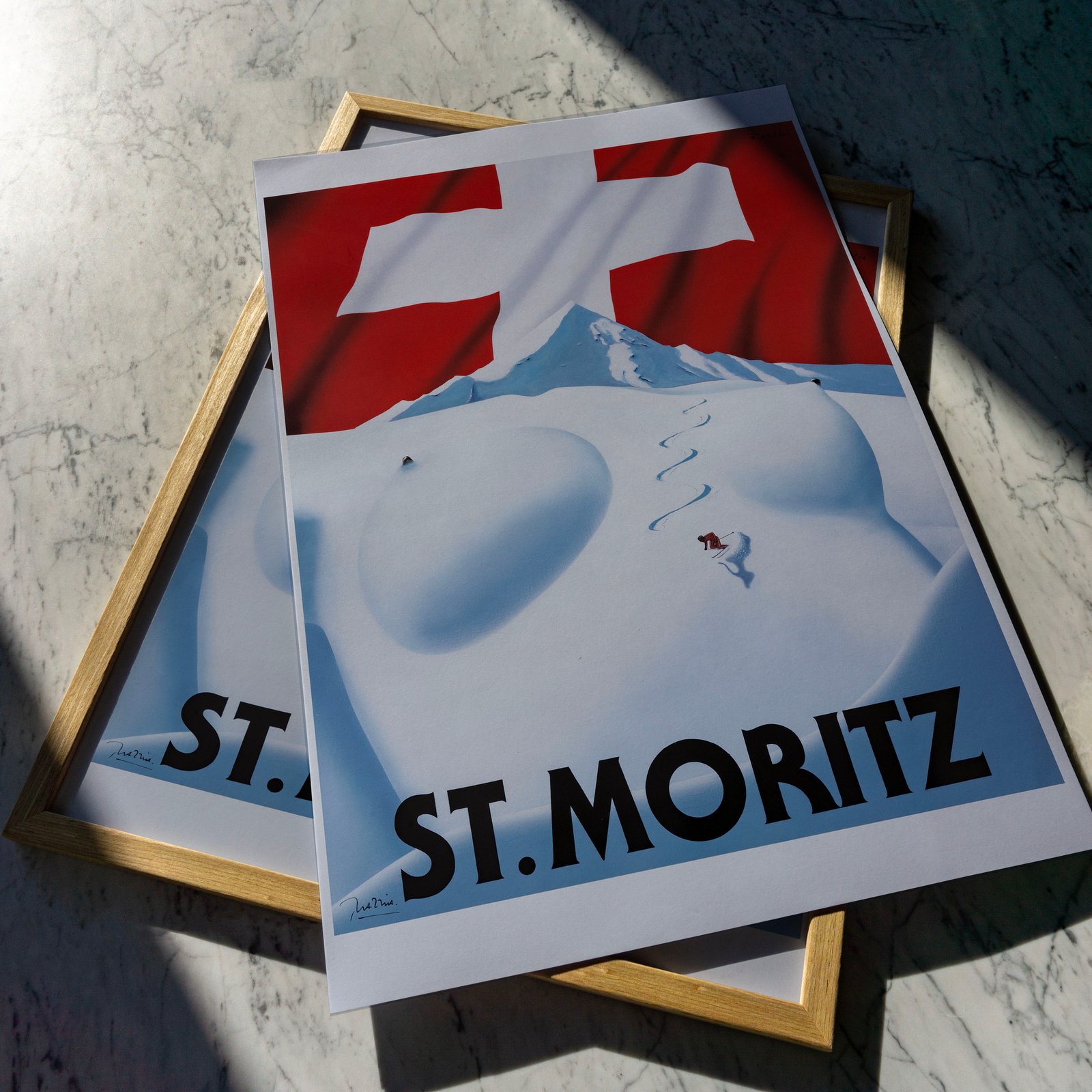 St Moritz | Razzia - 1990 | Travel Poster | Vintage Poster